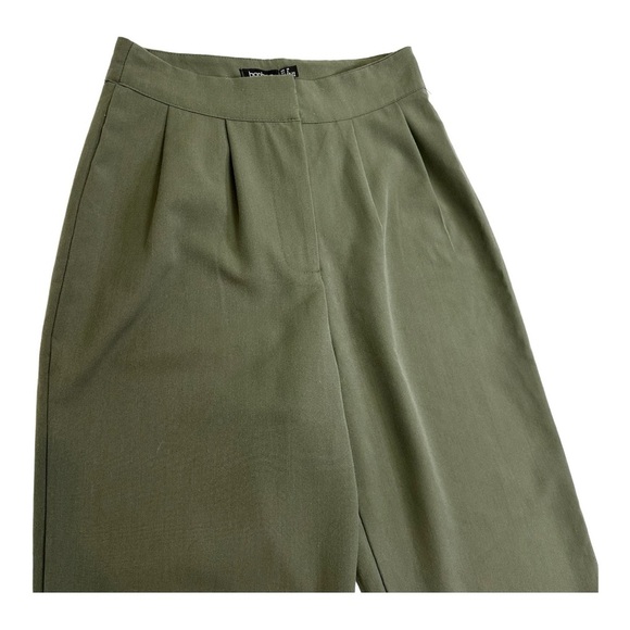 Boohoo Olive Green Trousers -size US6 - Picture 2 of 8